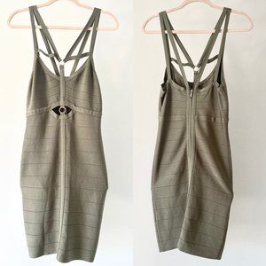 Olive stretch Dress by BEBE